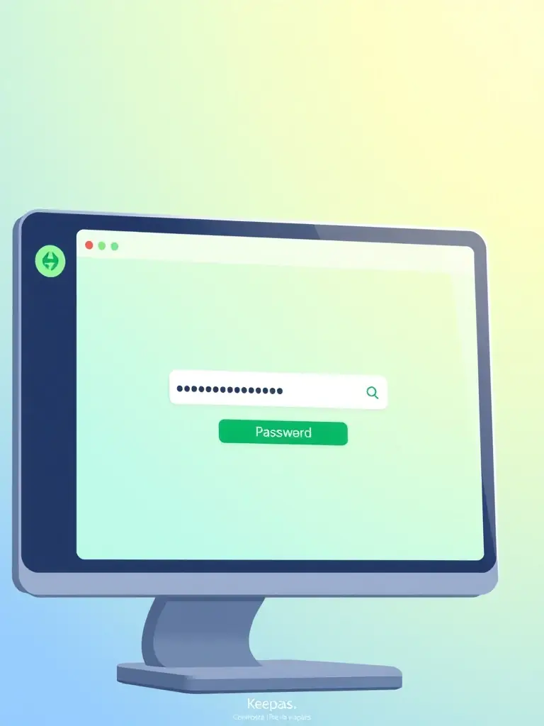 A clean, modern interface of Keepaas auto-fill feature in action, showing a username and password being automatically entered into a website login form. The focus is on ease of use and efficiency.